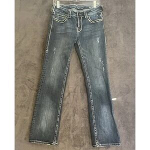 Cowgirl Tuff Co. Hot Stuff Straight Leg Jeans Women's Size 29  Long Tall